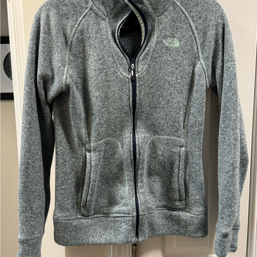 The North Face Heathered Gray Zip-Up